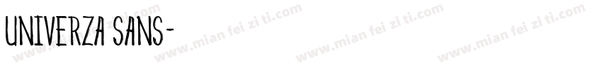univerza sans字体转换